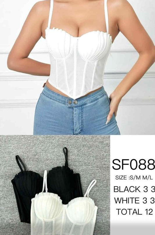 Bluzka Millagro £34 ,leginsy czarne S £15 top czarny i biały £24