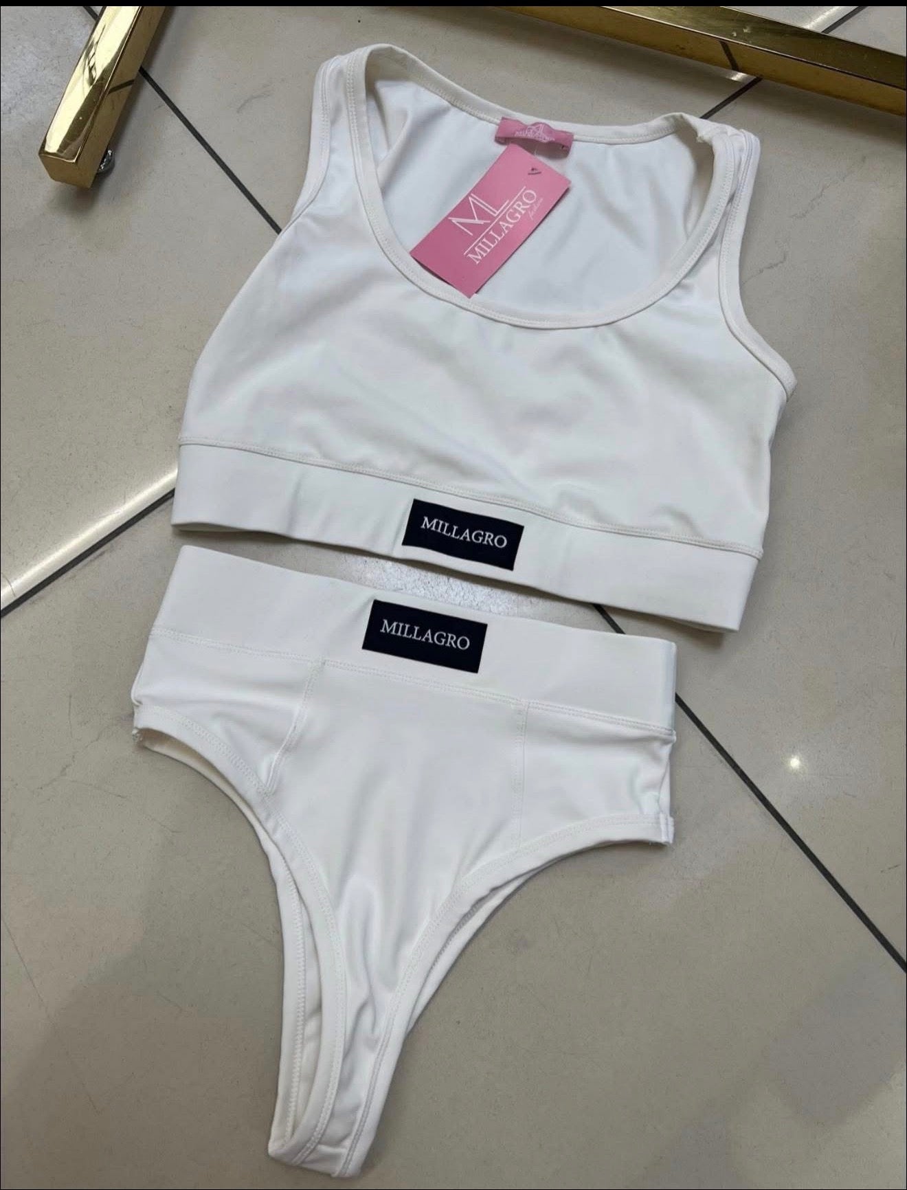 Leginsy La Perla £25 sweter dzwonki £19 , set Millagro śmietanka I czarny £30