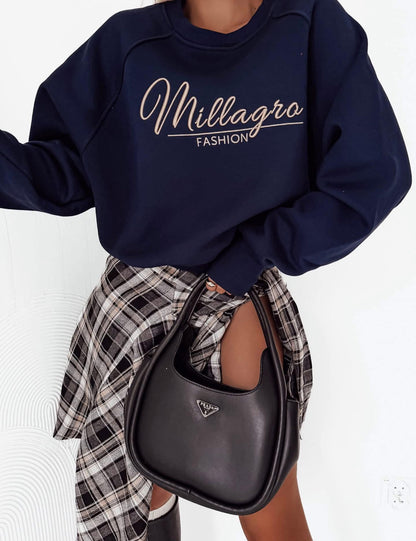 Bluzka Millagro £34 ,leginsy czarne S £15 top czarny i biały £24