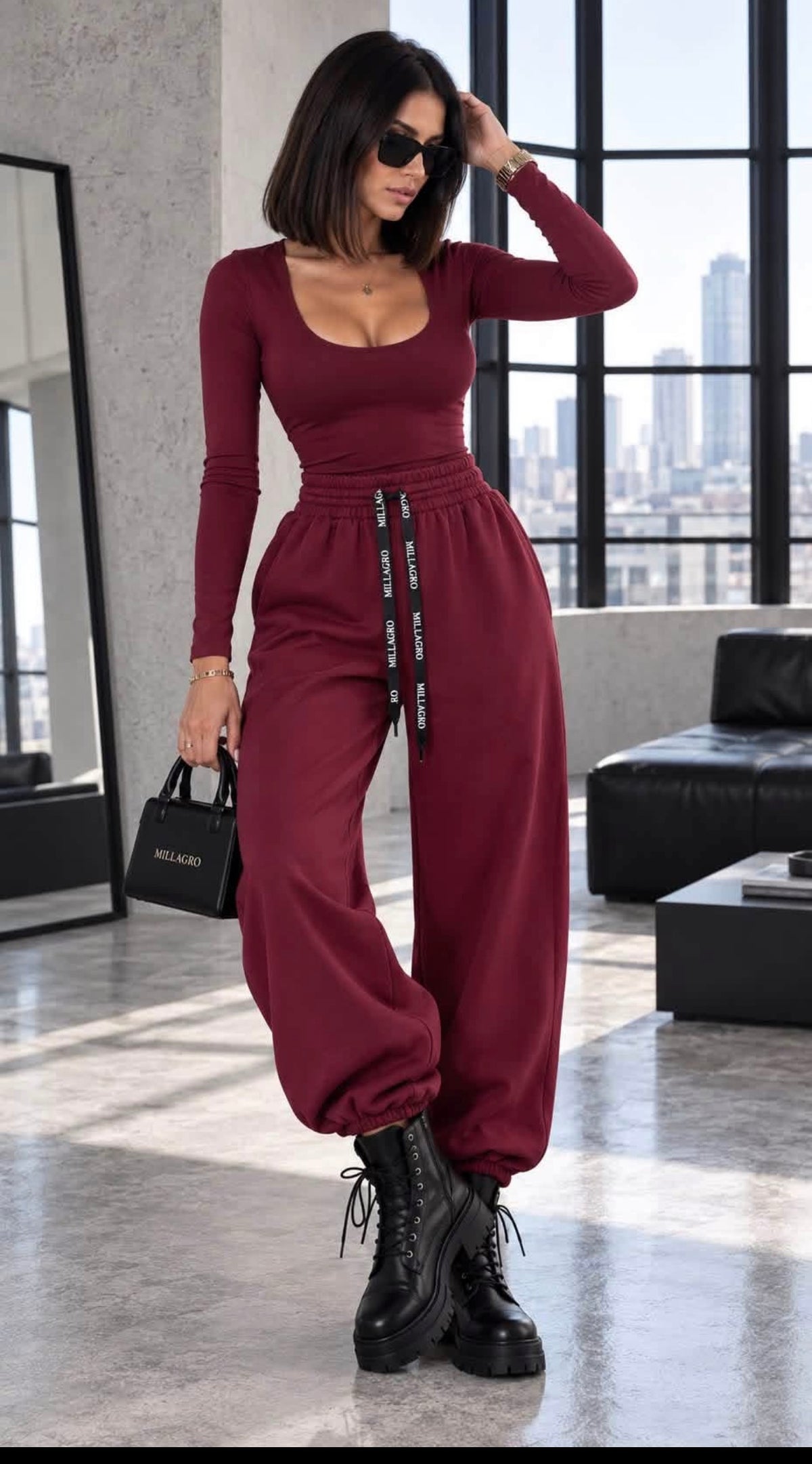 Bluzka bordo £25 ,bluzka zebra £25 ,Polar beżowy £38 ,spodnie £22