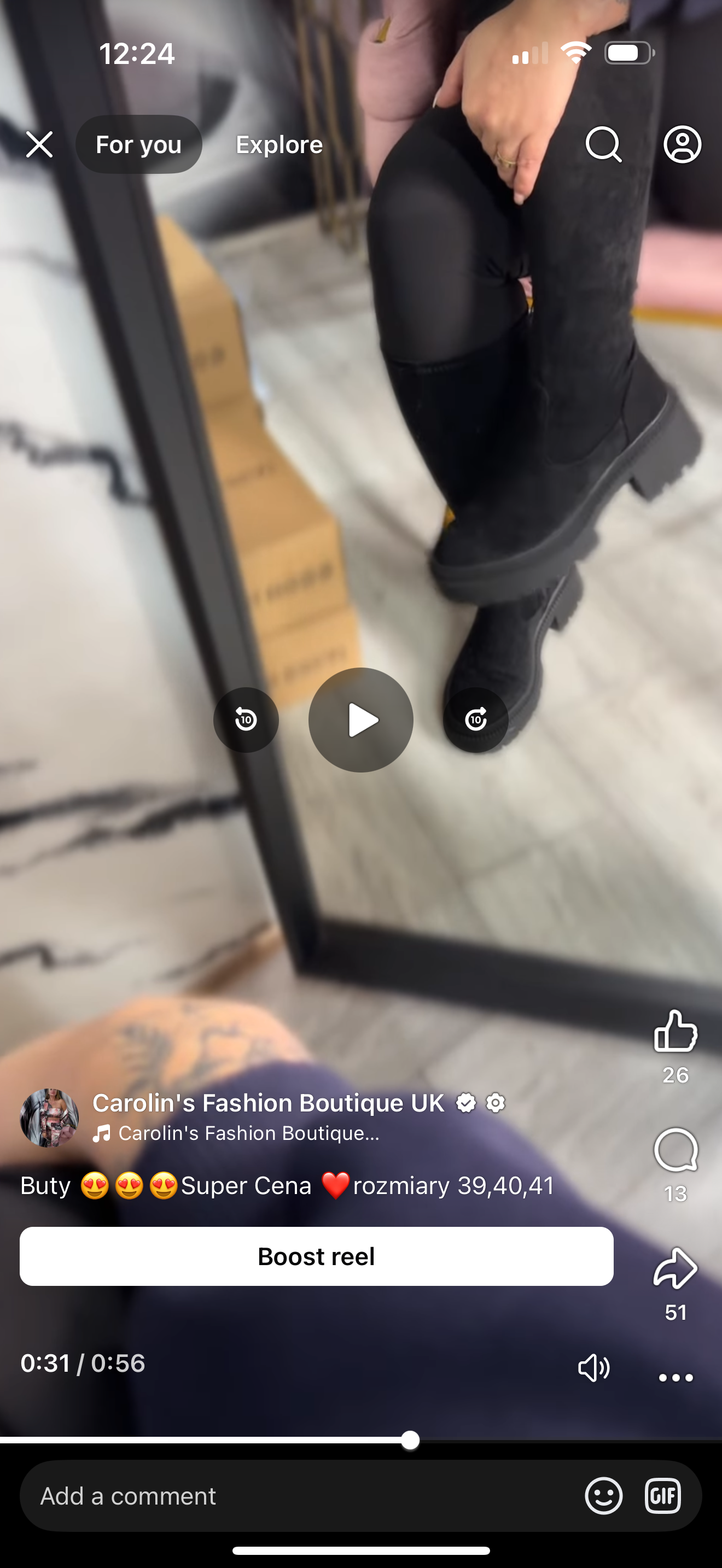 Bluzka BY Me £25 buty rozmiar 41 £24 bluzka La Perła rozmiar 38 £15